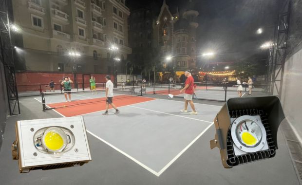Thiết Kế Thi Công Sân Pickleball Chuyên Nghiệp Giá rẻ 2025 7 Lắp đặt đèn led Chilux cho sân pickleball